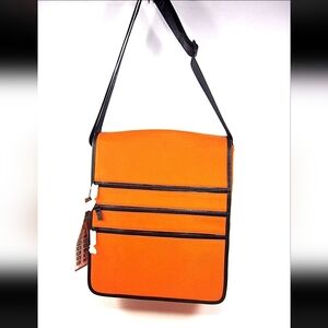 BJX NORTH/SOUTH CROSS-BODY ELECTRIC TANG NYLON 14 × 12 x 4